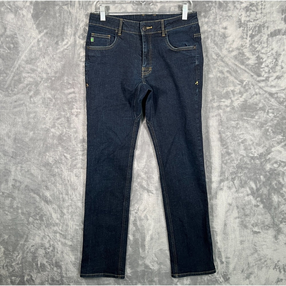 Stio Rivet Jeans Mens 30x31 Dark Blue Denim Straight Stretch Mountain Outdoor‎